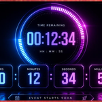 Live Countdown Timer With Animations