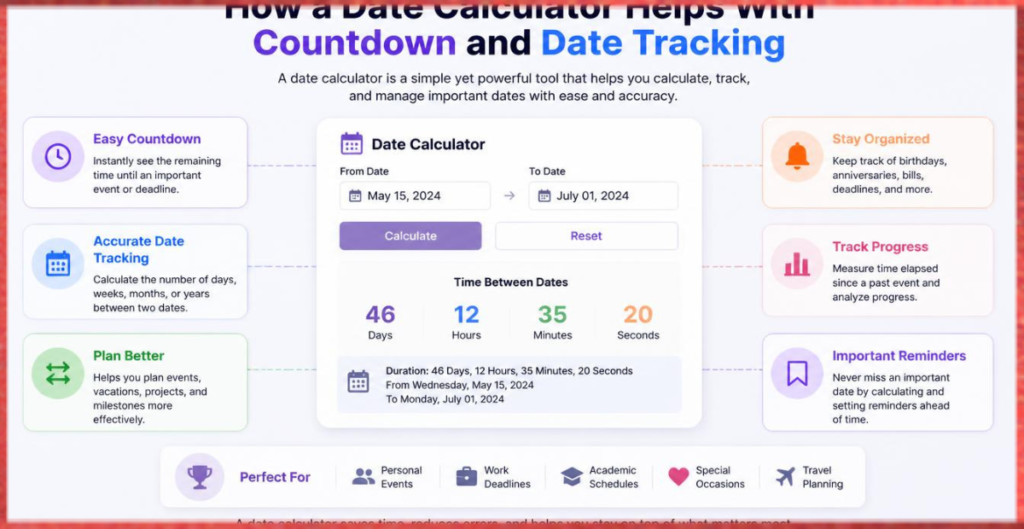 How a Date Calculator Helps With Countdown and Date Tracking
