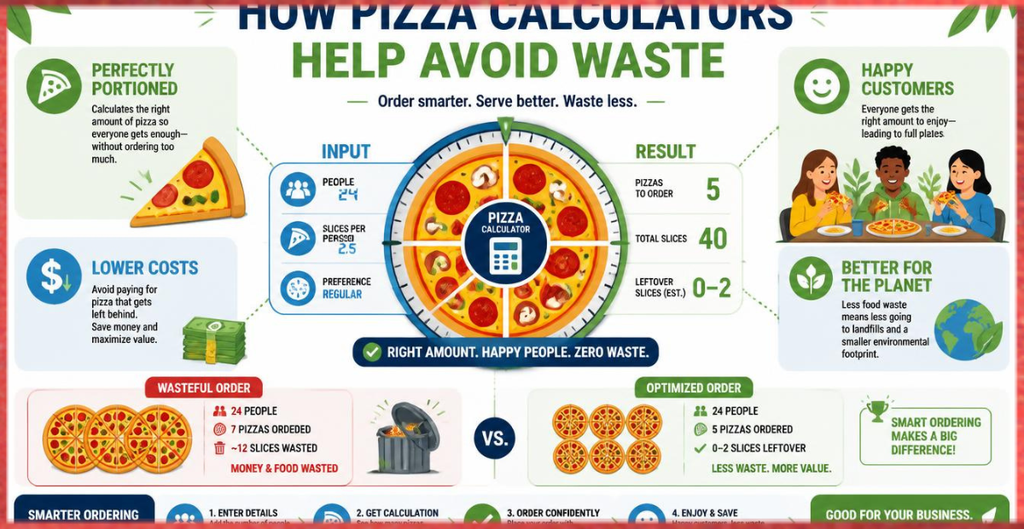 How Pizza Calculators Help Avoid Waste