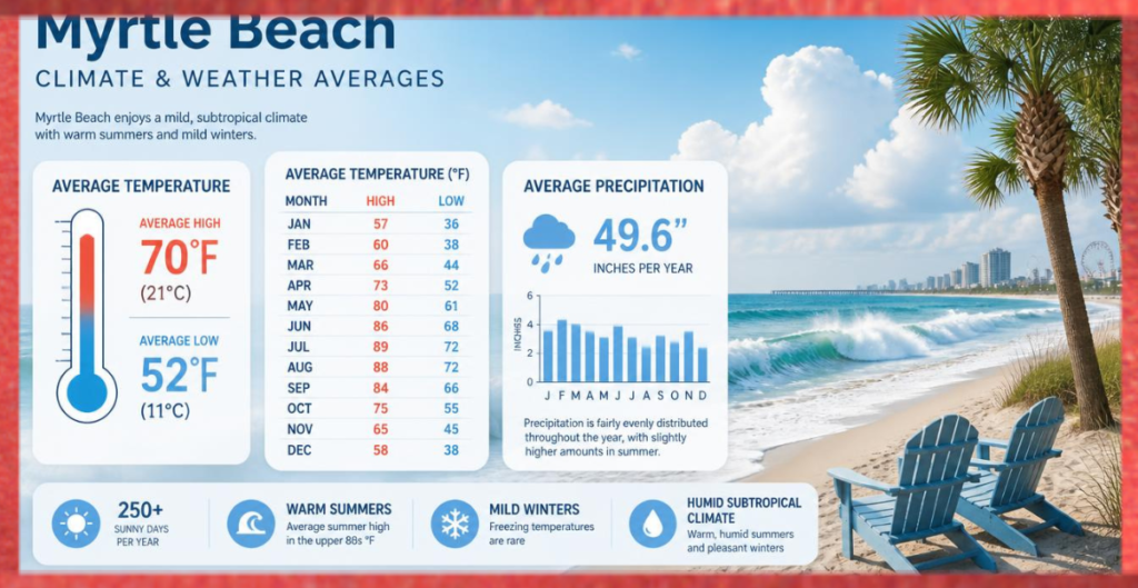 Myrtle Beach Climate and Weather Averages